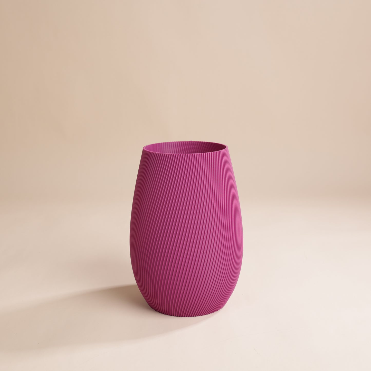Vase écoresponsable Ø14,1 x H20 cm en bioplastique – design élégant et durable