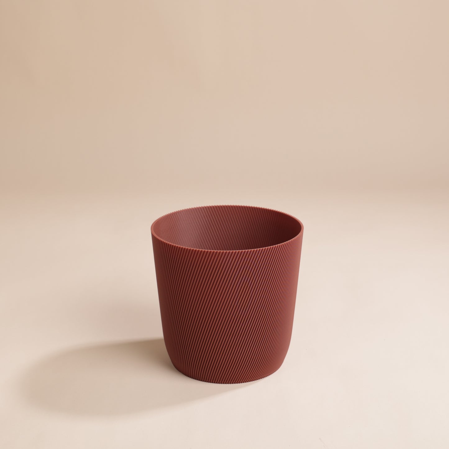 Cache-pot Svala en bioplastique recyclé – design texturé moderne et écoresponsable