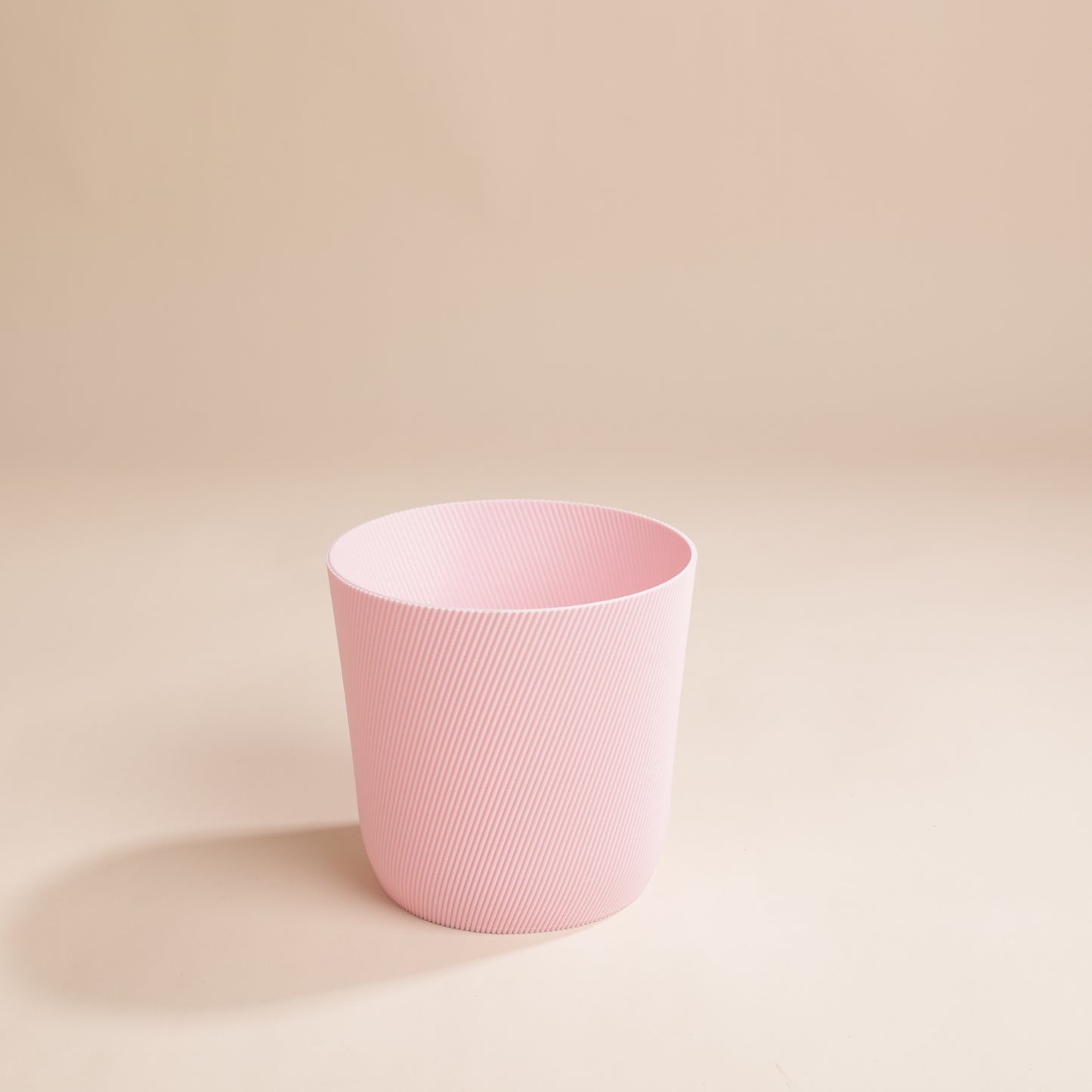 Cache-pot rose texturé pour orchidée – Svala 11 cm en bioplastique PLA