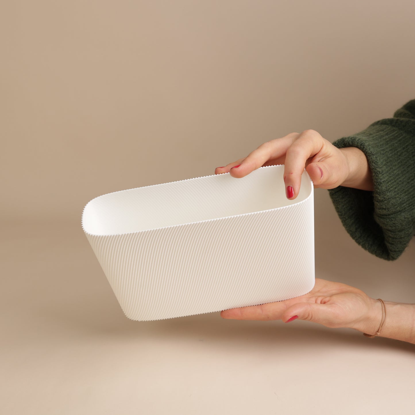 Vase fabriqué en Suisse pour fleurs à tiges courtes – matière durable PLA