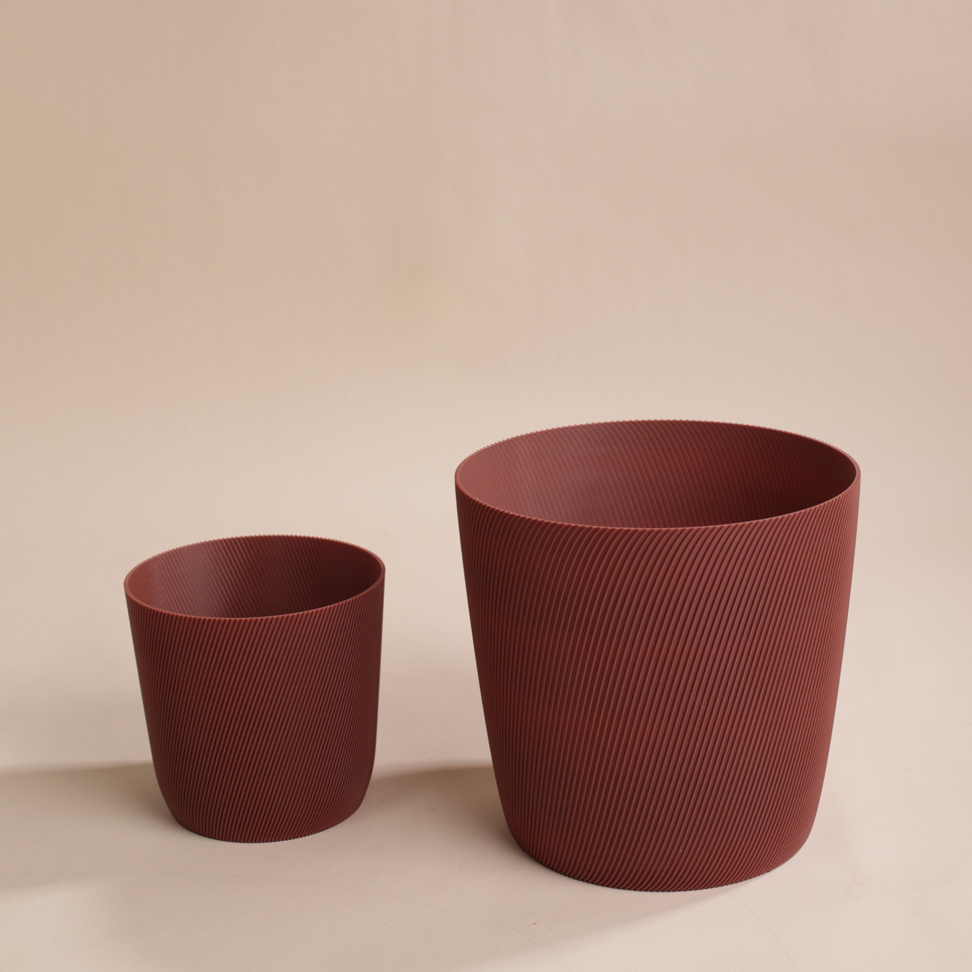 Duo de cache-pots Svala cappuccino – 11 et 17 cm pour orchidées et plantes d’intérieur

