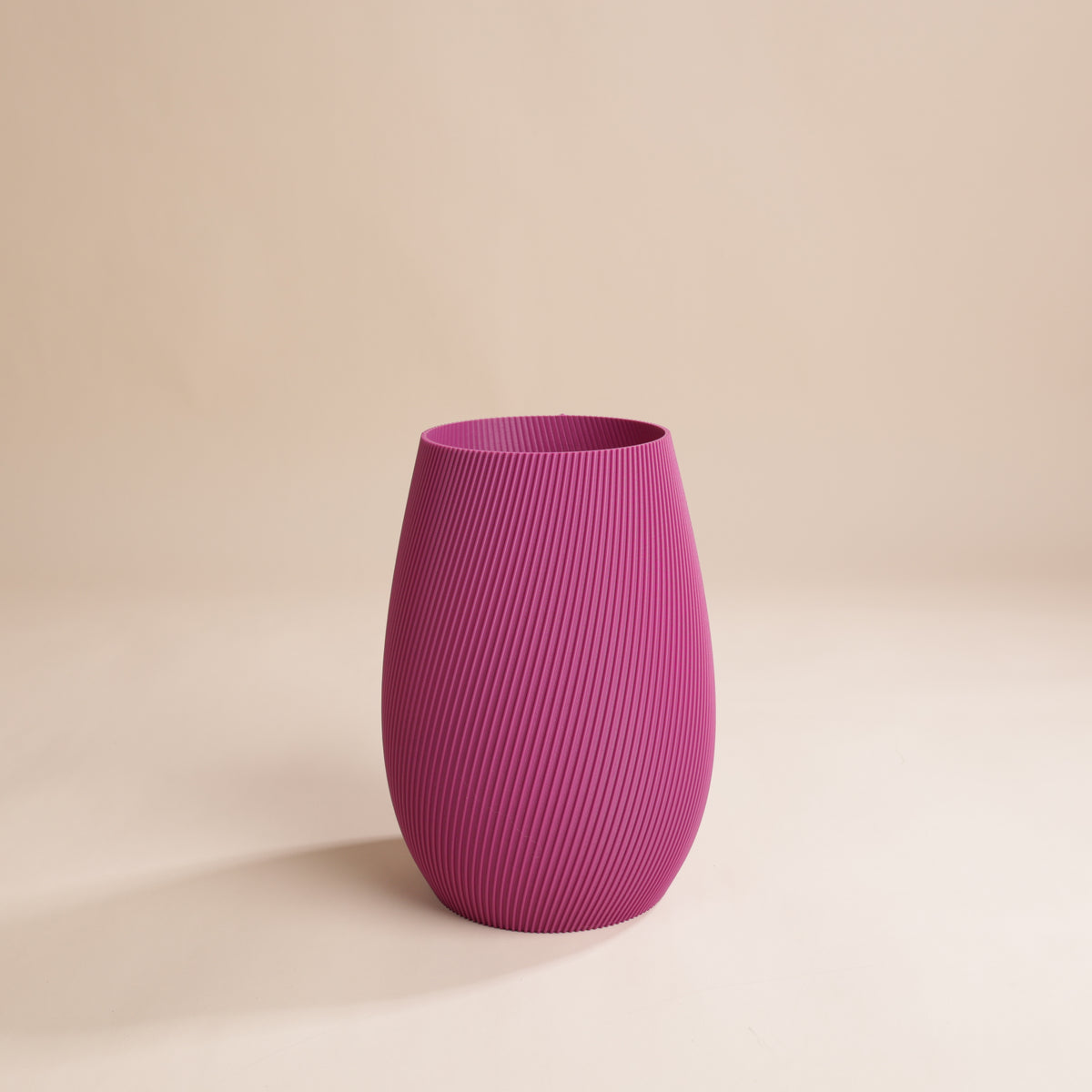 Vase écoresponsable Ø14,1 x H20 cm en bioplastique – design élégant et durable