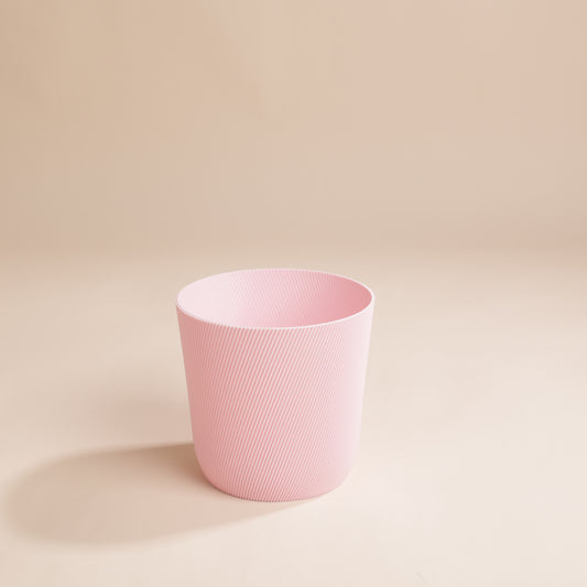 Cache-pot Svala en bioplastique recyclé – design texturé moderne et écoresponsable
