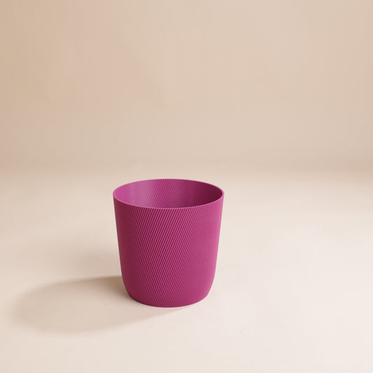 Cache-pot Svala en bioplastique recyclé – design texturé moderne et écoresponsable