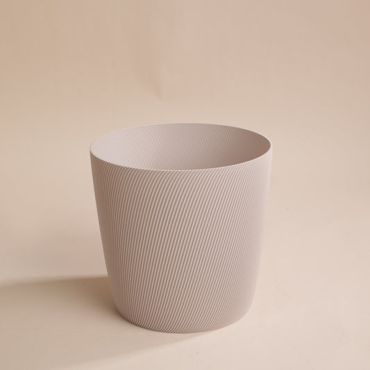 Cache-pot Svala en bioplastique recyclé – design texturé moderne et écoresponsable